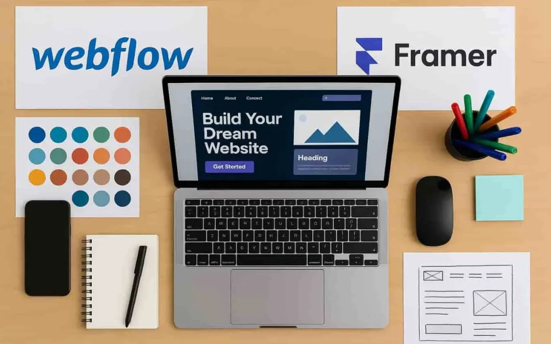 Webflow ou Framer : guide complet pour choisir le bon outil no-code en 2025