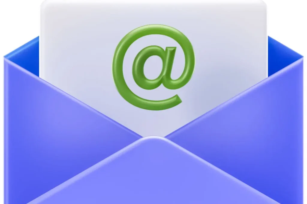 Enveloppe graphique avec signe @, image représentant la mise en place d’une newsletter payante et la fidélisation des lecteurs.